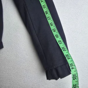 Mac &‎ Jac Navy Blue Ruffle Trim Double Breasted Pea Coat Jacket Womens Large thumbnail 10