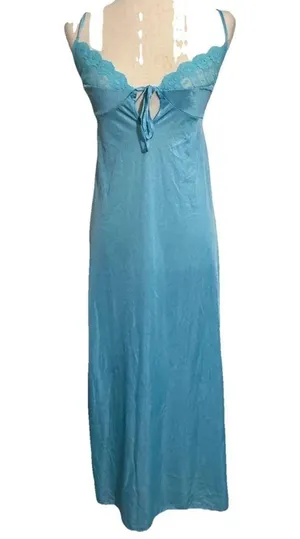 Vintage Light Blue Nightgown Tags Removed thumbnail 1