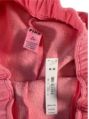 Victoria’s Secret PINK Campus Fleece Shorts M NWT 1986 Collegiate Sweatshorts thumbnail 4