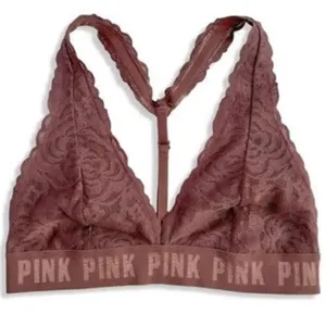 PINK Victoria’s Secret Lace Triangle Bralette thumbnail 1