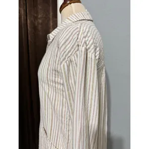 Free People Striped Tunic Shirt‎ Womens XS Long Sleeve Boho Split Neck Pullover thumbnail 14