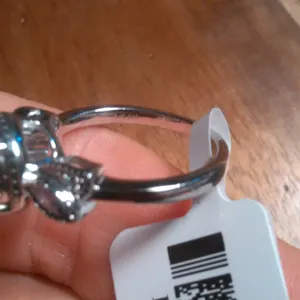 Simulated Tanzanite and Simulated Diamond Sterling Silver Ring (Size 6.75) thumbnail 9