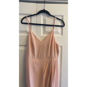 Showpo‎ Lucky Day Maxi Dress Womens Size 8 Blush Pink Formal Wedding Guest Crepe thumbnail 2
