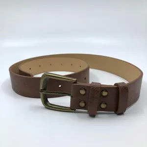 Women’s Brown Belt w/ Antique Brass Buckle, 23.5-34 Inches, X7G9A752 thumbnail 5