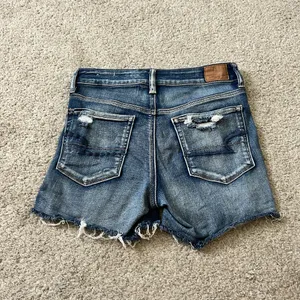 American Eagle hi rise‎ shortie Jean shorts size 4 thumbnail 8