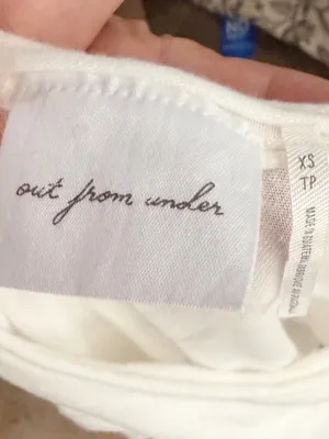 Out From Under White Cotton T-Shirt nwot thumbnail 4