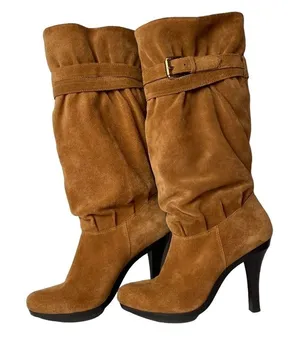 Michael Kors Michael by Kors Michael Cognac Suede Boots thumbnail 1