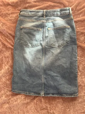 Pilcro and the Letterpress Pencil Jean Skirt Front Slit 0 Preppy Denim thumbnail 5