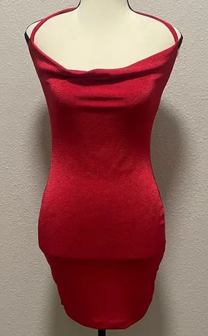 Nasty Gal Bold Red Mini Dress thumbnail 1