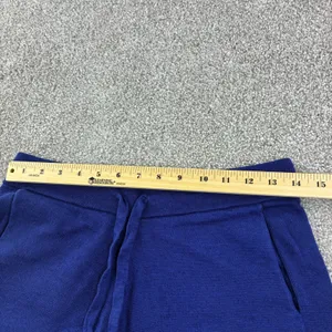 Meticulous Knitwear Womens Med Blue Knit Lounge Shorts Drawstring Waist‎ Casual thumbnail 4