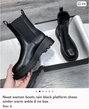 NWOT platform boots winter rain snow size 6 shoe thumbnail 2