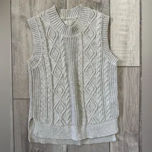 Anthropologie Joie Gray Knit Sweater Vest High Low Tank Top Women’s size small thumbnail 3