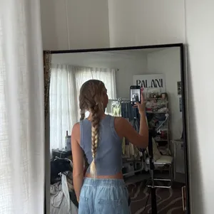 Washed Blue Cotton Tank thumbnail 2