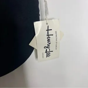 Heury Lee Black Vintage Short Sleeve Blouse Bow Button Size 12 NWT thumbnail 6