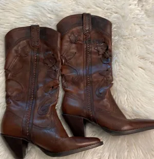 White Mountain, Santa Fe, Western CowboyBoots size 8.5 brown color thumbnail 16