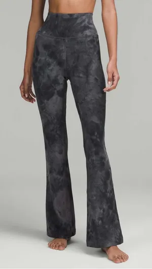 Lululemon Groove Super-High-Rise Flared Nulu Diamond Dye Pitch Grey Graphite 8 thumbnail 1