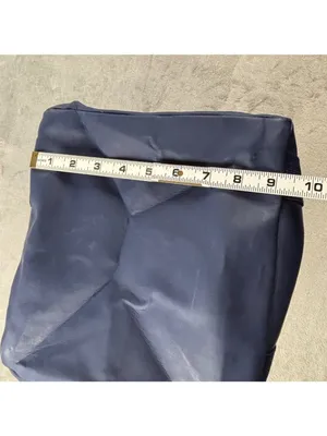 Ralph Lauren Polo Sport Bucket Bag Blue Flag Drawstring Vinyl Tote Web Straps thumbnail 8