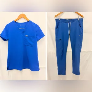 FIGS Scrub Set Catarina XS & Yola Skinny XS Royal Blue thumbnail 2