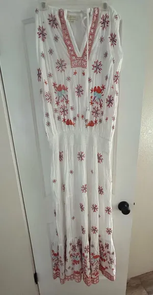 Ruby Yaya Smocked Waist Boho Mixed Print Dress thumbnail 3