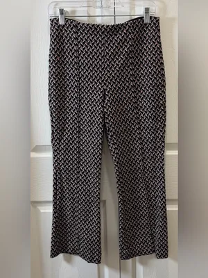 Anthropologie Maeve Margot Kick-Flare Cropped Pants M thumbnail 2