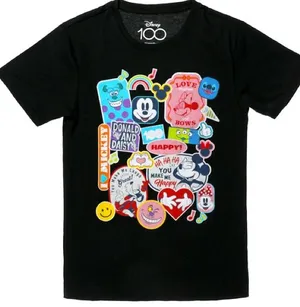 Disney 100th Anniversary Retro Icons Shirt NWT Size Large thumbnail 1