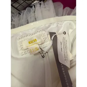 Maeve Anthropologie Tulle Mini Dress White Rhinestone‎ Tiered Strapless Sz 8 NWT thumbnail 3