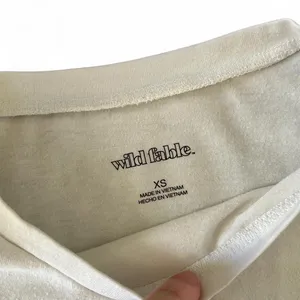wild fable white cropped short sleeve shirt thumbnail 4