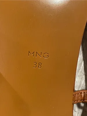 Mango Tan Strappy Square-Toe Block Heel Sandals thumbnail 7