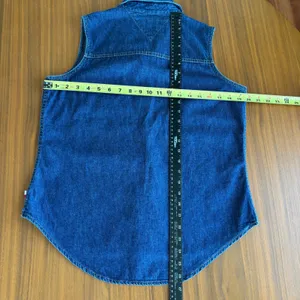 2001 Vintage Tommy Hilfiger Denim Vest Shirt 12 Western Preppy Y2K Mom Fall thumbnail 8
