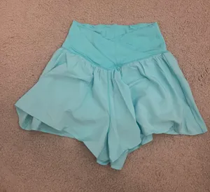 Aerie OFFLINE Shorts Crossover by Flowy Real Me light blue thumbnail 1