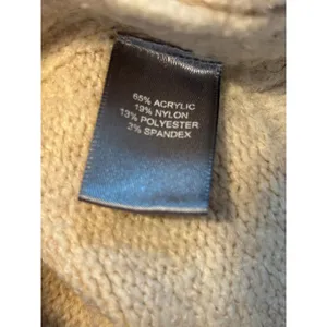 Marled Reunited Clothing Cream Cable Knit Side Button Sweater Small thumbnail 6