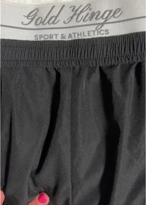 Gold Hinge Shorts Black Athletic thumbnail 4