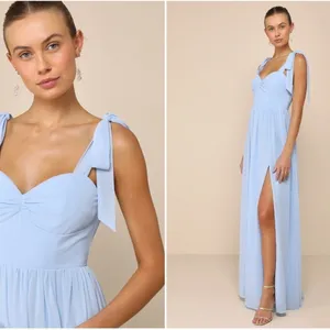 LULU's Prom Wedding Bridesmaid Flowy Romantic Special Event Maxi Dress thumbnail 3