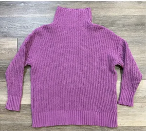 Aerie Chunky Turtleneck Sweater Purple Long Sleeve Knit Women's Small thumbnail 1