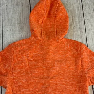 Little Donkey Andy size medium orange pink trim full zip hoodie jacket thumbnail 11