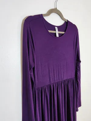 Zenana Outfitters Purple Maxi Dress Size Large thumbnail 4