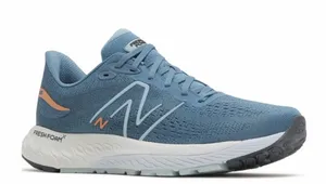 New Balance Women's Blue Knit Fresh Foam Sneakers with Peach Accents thumbnail 1
