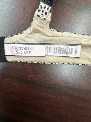 Victoria’s Secret Leopard Print Bra with Mesh No Wire Bra Size 34A thumbnail 4