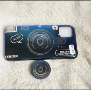 Camera pattern iphone 11 case Blue thumbnail 3