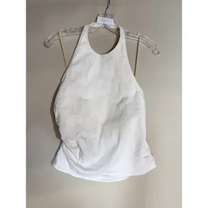 A.L.C. Sylvie Linen-Blend Halterneck Top Size 10 thumbnail 2