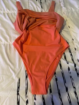 PINK Corset Top Sleeveless Sparkle Rust Bodycon Mini Dress With Built In Body thumbnail 2