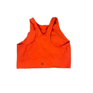 Athleta‎ Women's Activewear Sport Bra Halter Sleeve Orange Medium thumbnail 4