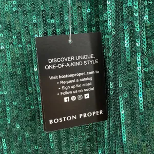 Boston Proper Tank Top Size XXS Sequin Emerald Green Cocktail Holiday Party NWT thumbnail 6
