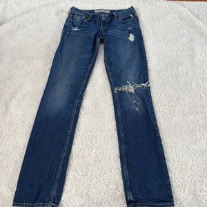 Y2K VTG Hollister Womens LR Jeans Straight Leg Sz 3 Cotton Streetwear Grunge Emo thumbnail 2
