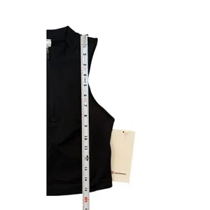 Lululemon Seamless Half Zip Training Tank Black Cropped Mock Neck Size 4 NEW thumbnail 6