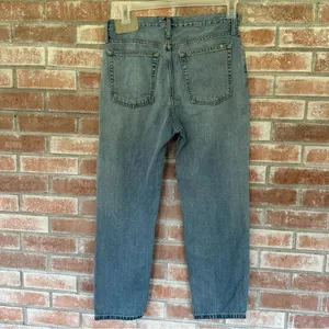 Everlane Summer Slouch Jeans Button Fly Relaxed Straight Women’s 25 Light Wash thumbnail 6