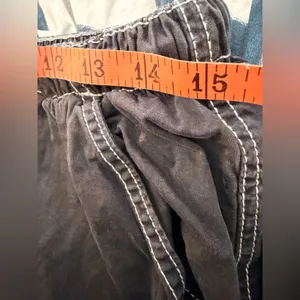 Garage Black Cargo Pants with White Stitching thumbnail 7