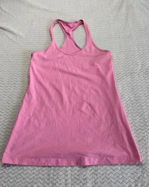 Lululemon Cool Racerback Tank Top Pink Yoga Gym Training Slim Fit Sleeveless thumbnail 1