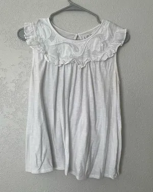 LOFT white blouse thumbnail 1