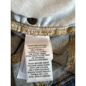 Loft Curvy Skinny‎ Crop Jeans Medium Wash Blue Denim Size 31/12 494746M thumbnail 5